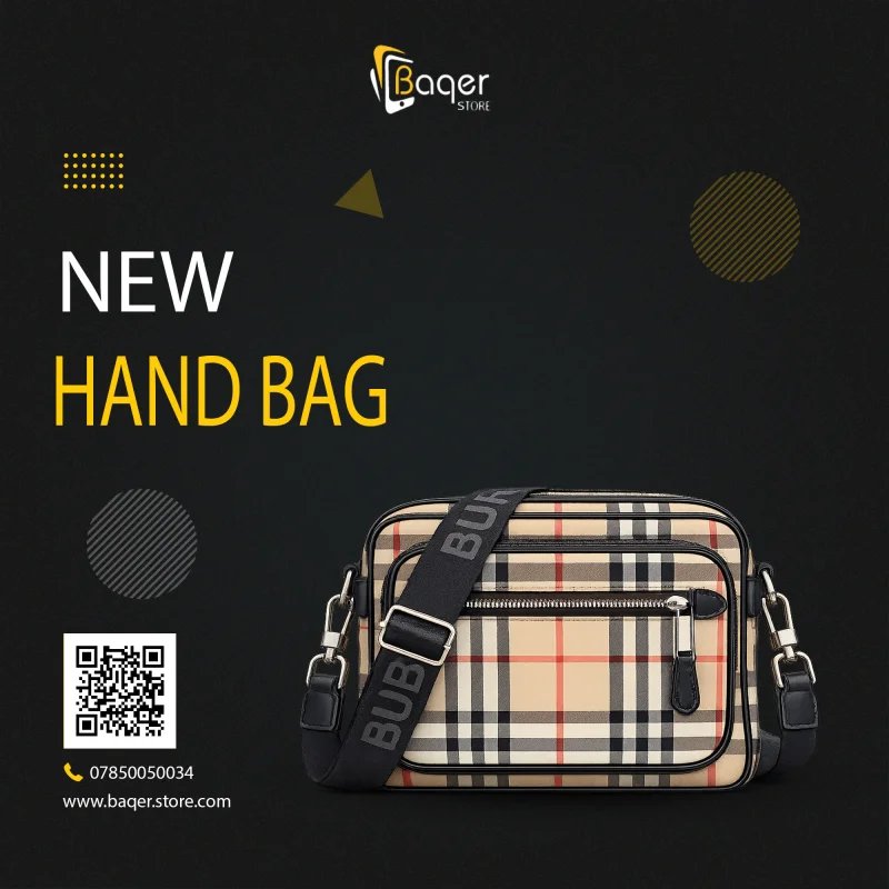 Burberry Vintage Check Canvas Crossbody Bag