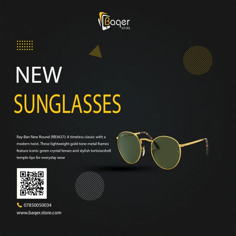 نظارات شمسية Ray-Ban New Round RB3637