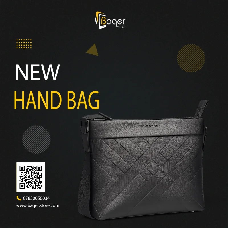 Burberry Leather Clutch Bag – Black Edition