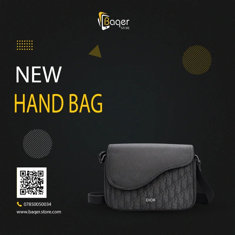 Christian Dior Saddle Oblique Messenger Bag