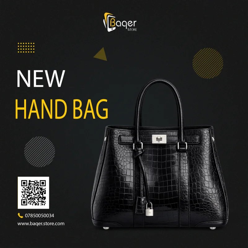 Crocodile Embossed Luxury Tote Bag