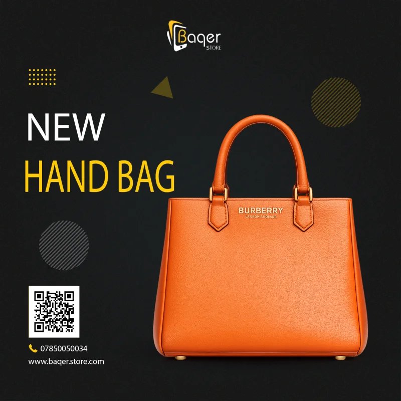 Burberry Classic Leather Top Handle Handbag