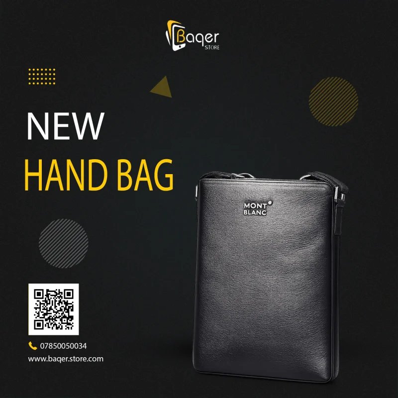 Montblanc Classic Leather Crossbody Bag – Black Edition