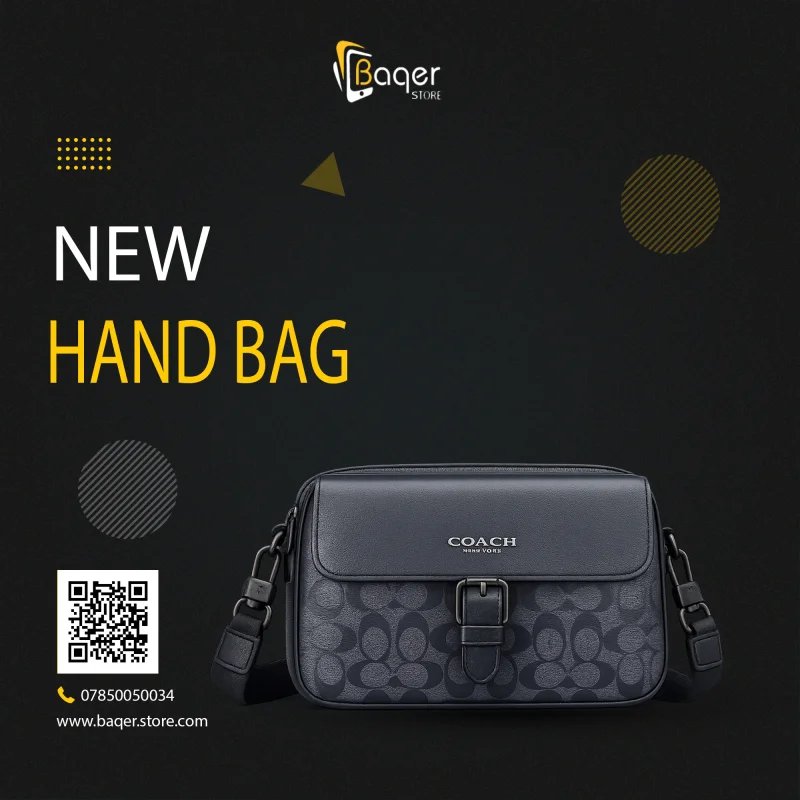 Coach Signature Canvas Leather Crossbody Bag