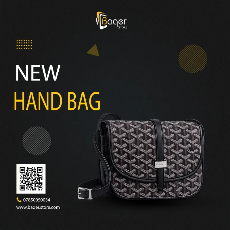 Goyard Belvedere PM Crossbody Bag – Black & Grey Monogram