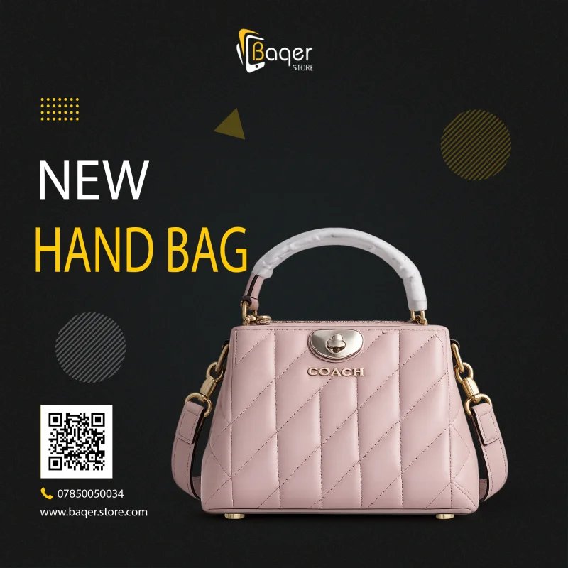 Coach Quilted Leather Top Handle Bag